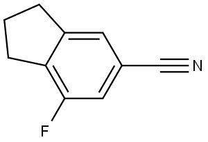 7-fluoro-2,3-dihydro-1H-indene-5-carbonitrile Structure