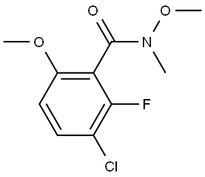 3-chloro-2-fluoro-N,6-dimethoxy-N-methylbenzamide Structure