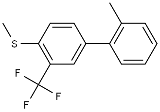 methyl(2'-methyl-3-(trifluoromethyl)-[1,1'-biphenyl]-4-yl)sulfane Structure