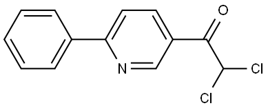 2,2-dichloro-1-(6-phenylpyridin-3-yl)ethanone Structure