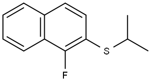 (1-fluoronaphthalen-2-yl)(isopropyl)sulfane Structure