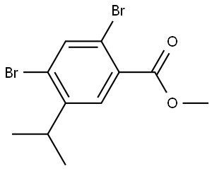 methyl 2,4-dibromo-5-isopropylbenzoate Structure