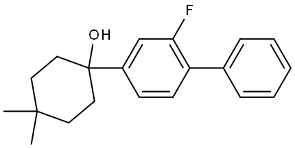 1-(2-fluoro-[1,1'-biphenyl]-4-yl)-4,4-dimethylcyclohexanol Structure