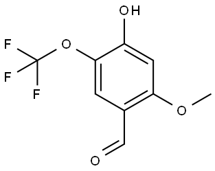 4-hydroxy-2-methoxy-5-(trifluoromethoxy)benzaldehyde Structure