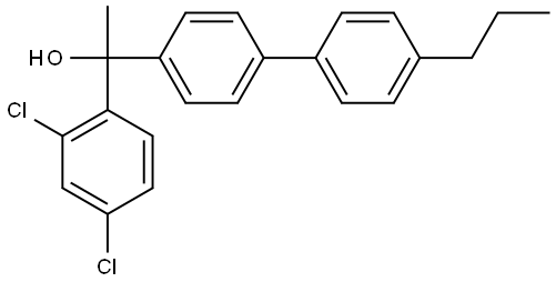 1-(2,4-dichlorophenyl)-1-(4'-propyl-[1,1'-biphenyl]-4-yl)ethanol Structure