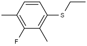 ethyl(3-fluoro-2,4-dimethylphenyl)sulfane Structure