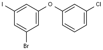 Benzene, 1-bromo-3-(3-chlorophenoxy)-5-iodo- Structure