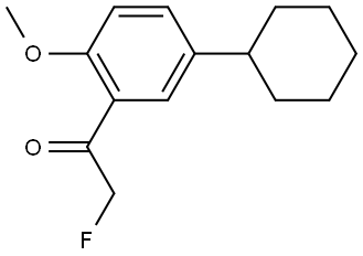 1-(5-cyclohexyl-2-methoxyphenyl)-2-fluoroethanone Structure