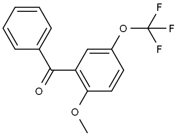 (2-methoxy-5-(trifluoromethoxy)phenyl)(phenyl)methanone Structure