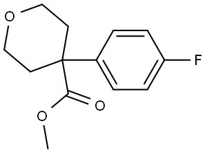 methyl 4-(4-fluorophenyl)-tetrahydro-2h-pyran-4-carboxylate Structure