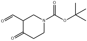 1-BOC-3-FORMYL-4-OXO-PIPERIDINE Structure