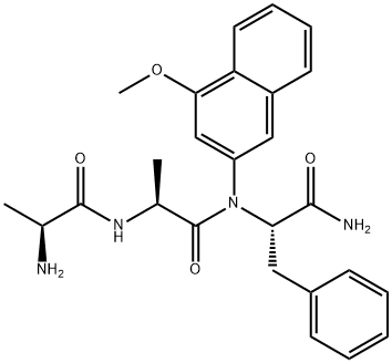 H-ALA-ALA-PHE-4M-BETA-NA Structure