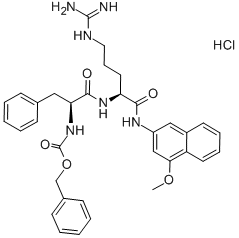 Z-PHE-ARG-4M-BETANA HCL Structure