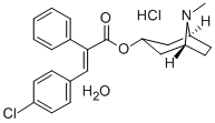 CINNAMIC ACID, p-CHLORO-alpha-PHENYL-, 3-TROPANYL ESTER, HYDROCHLORIDE , HYDRATE Structure