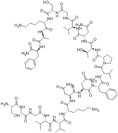 ALPHA-CGRP (19-37) (HUMAN) Structure