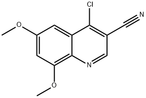 4-chloro-6,8-dimethoxyquinoline-3-carbonitrile Structure