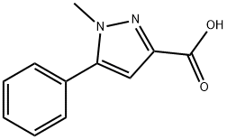 1-METHYL-5-PHENYL-1H-PYRAZOLE-3-CARBOXYLIC ACID Structure