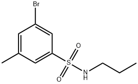 3-Bromo-5-methyl-N-propylbenzenesulfonamide Structure