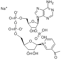 3-ACETYLPYRIDINE ADENINE DINUCLEOTIDE PHOSPHATE SODIUM SALT Structure