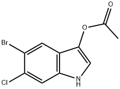 5-BROMO-6-CHLORO-3-INDOXYL-3-ACETATE Structure