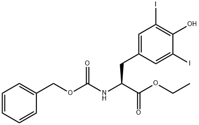 Z-TYR(3,5-I2)-OET Structure