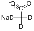 SODIUM ACETATE-1-13C-2-D3 Structure