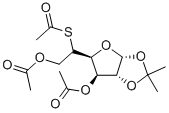 3,6-Di-O-acetyl-5-Deoxy-5-S-acetyl-1,2-O-isopropylidene-a-D-glucofuranose Structure