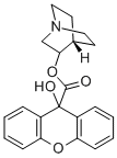 3-Quinuclidinyl 9-hydroxyxanthene-9-carboxylate Structure