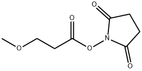 2,5-Dioxopyrrolidin-1-yl 3-methoxypropanoate Structure