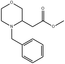 (4-Benzyl-morpholin-3-yl)-acetic acid methyl ester Structure