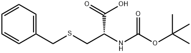 BOC-D-CYS(BZL)-OH Structure