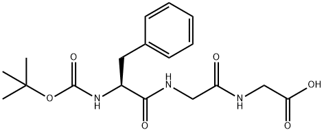 BOC-PHE-GLY-GLY-OH Structure