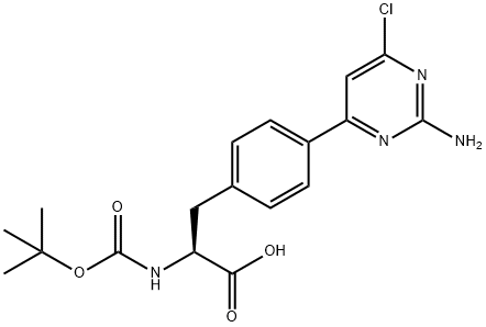 1033804-86-2 L-Phenylalanine, 4-(2-aMino-6-chloro-4-pyriMidinyl)-N-[(1,1-diMethylethoxy)carbonyl]-