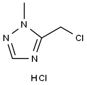 5-Chloromethyl-1-methyl-1H-[1,2,4]triazole hydrochloride Structure