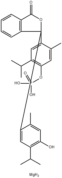 THYMOLPHTHALEIN MONOPHOSPHATE MAGNESIUM SALT Structure