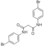 N,N''-BIS-(4-BROMO-PHENYL)-MALONAMIDE Structure