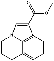 4H-PYRROLO[3,2,1-IJ]QUINOLINE-1-CARBOXYLIC ACID,5,6-DIHYDRO-,METHYL ESTER Structure