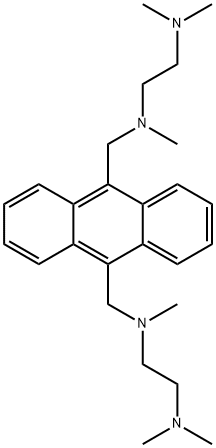 9,10-BIS[N-[2-(DIMETHYLAMINO)ETHYL]METHYLAMINOMETHYL]ANTHRACENE Structure