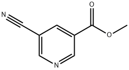 5-CYANO-3-PYRIDINECARBOXYLIC ACID METHYL ESTER Structure