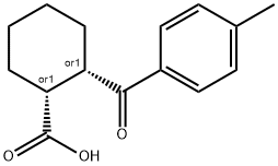 CIS-2-(4-METHYLBENZOYL)-1-CYCLOHEXANECARBOXYLIC ACID, 99 Structure