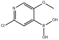 2-Chloro-5-methoxypyridine-4-boronic acid Structure