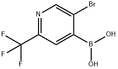 5-BROMO-2-(TRIFLUOROMETHYL)PYRIDIN-4-YLBORONIC ACID Structure