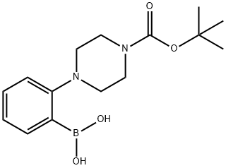 2-(4-TERT-BUTOXYCARBONYLPIPERAZINYL)PHENYLBORONIC ACID, PINACOL ESTER Structure