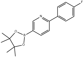 6-(4-FLUOROPHENYL)PYRIDINE-3-BORONIC ACID PINACOL ESTER Structure