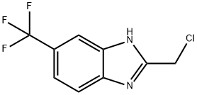 2-(CHLOROMETHYL)-6-(TRIFLUOROMETHYL)-1H-BENZO[D]IMIDAZOLE Structure