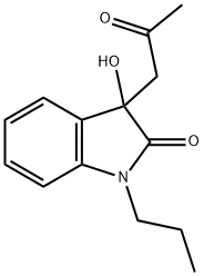 3-HYDROXY-3-(2-OXO-PROPYL)-1-PROPYL-1,3-DIHYDRO-INDOL-2-ONE Structure