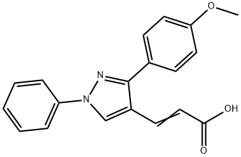 3-[3-(4-METHOXY-PHENYL)-1-PHENYL-1H-PYRAZOL-4-YL]-ACRYLIC ACID Structure