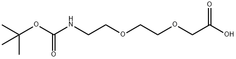 Boc-NH-PEG2-CH2COOH Structure