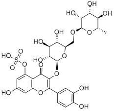 rutin sulfate Structure