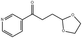 2-[3-Oxo-3-(3-pyridyl)propyl]-1,3-dioxolane Structure